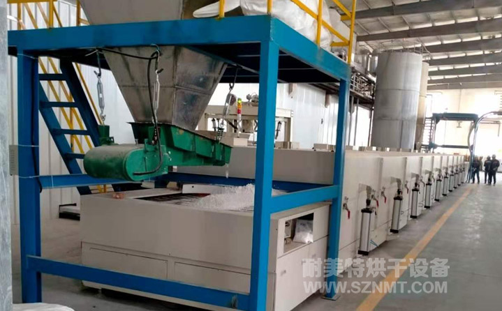 450度高溫烤電池粉末水份烘干隧道式烘干爐